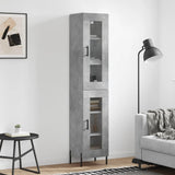 Highboard Concrete Grey 34,5x34x180 cm Engineered Wood 3199437
