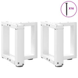 Coffee Table Legs T-Shaped 2 pcs White 30x25x cm Steel 4013001
