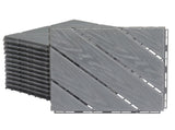 Plastic Interlocking Deck Tiles, 27 Pack, 11.8"x11.8" Waterproof Flooring Tiles for Indoor and 47968490