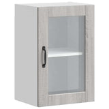 Kitchen Wall Cabinet with Glass Door Porto Grey Sonoma 854013