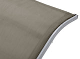 Sun Lounger Taupe Textilene, Aluminium, Steel Standard 310538