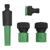 Free Standing Green Hose Reel with Hose Fitting Set 0.5" 30 m PVC 3281518