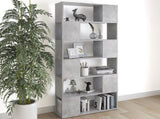 Book Cabinet Room Divider Concrete Grey 80x24x186 cm Engineered Wood 809156