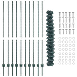 Fence and Post Green 1.6 x 10 m Steel 3336236