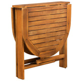 Dining Set Natural wood Solid Acacia wood Set Collapsible 3086969