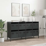 Sideboard Black 135x39x73.5 cm Cold-rolled Steel 3307167