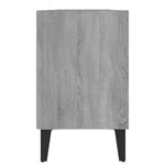 TV Cabinet with Metal Legs Grey Sonoma 103.5x30x50 cm 813156