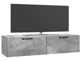 Wall-Mounted TV Cabinet Concrete Grey 98 x 31 x 30 cm 898728