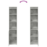 Highboard Concrete Grey 37.5x35x180 cm Engineered Wood 861673