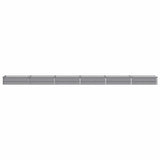 Raised Garden Bed Grey 480 x 40 x 24 cm cold-rolled steel 8006365
