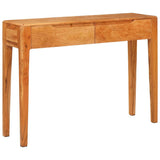 Console Table Brown 110 x 30 x 80 cm Solid Acacia Wood 42003313