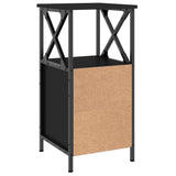 Bedside Cabinet Black 34x35,5x70 cm Engineered Wood 825943