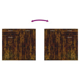 Sideboard Smoked Oak 80x36x75 cm Engineered Wood 815489