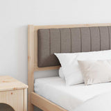 Upholstered Headboard Brown 200 cm Solid Pine Wood 879047