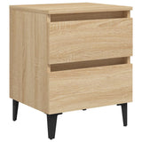 Bed Cabinet Sonoma Oak 40x35x50 cm Engineered Wood 805875