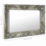Wall Mirror Silver Wood, glass, engineered wood Small-Medium 320330