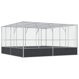 Aviary Silver 418x414x212 cm Steel 172588