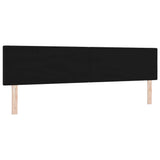 Headboard Height Adjustable with Headboard Black 200 cm Fabric 42007191