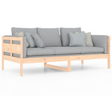 ZNTS Day Bed without Mattress Solid Wood Pine 90x190 cm Single 820307