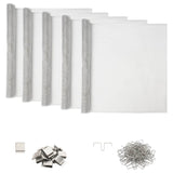 Light Shaft Cover with Clips 5 pcs 70 x 190 cm Aluminum Silver 42045634