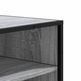 Shoe Cabinet Grey Sonoma 75x38x97.5 cm Engineered Wood and Metal 3300873