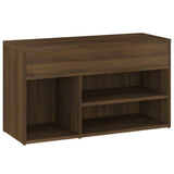 Shoe Bench Brown Oak 80x30x45 cm Engineered Wood 816055