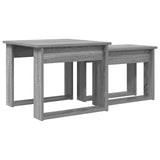 Coffee Table Set 2 pcs Grey Sonoma Engineered Wood 8000129