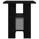 Bedside Table 2 pcs Black Oak 41 x 40 x 45 cm Engineered Wood 8000423
