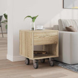 Bedside Table Sonoma Oak 40.5 x 40 x 48 cm Engineered Wood 891060