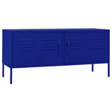TV Cabinet Navy Blue 105x35x50 cm Steel 336226
