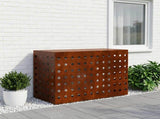Air Conditioner Cover Rusty 90 x 40 x 60 cm Weathering Steel 8014128