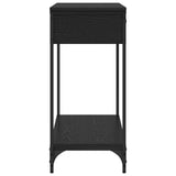 Console Table Black oak 100 x 34.5 x 75 cm Engineered wood 883512