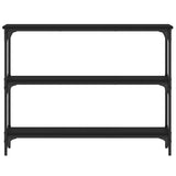 Console Table Black 100x22.5x75 cm Engineered Wood 834025
