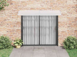 Door Canopy Grey and Transparent 200x75 cm PC 144820
