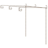 ZNTS Garden Pergola Antique Brown 3x3x2.5 m Iron 313997