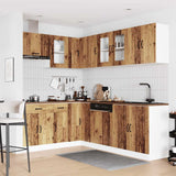 11 Piece Kitchen Cabinet Set "Kalmar" Old Wood Engineered Wood 3314889