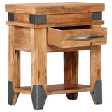 Bedside Cabinet Natural Wood Solid Acacia wood 40 x 30 x 51 cm 282749