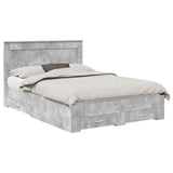 Bed Frame with Drawer with Headboard Manual Engineered Wood 3410313