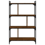 Bookcase 4-Tier Brown Oak 76x32x123 cm Engineered Wood 833939