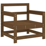 Garden Chairs 2 pcs Honey Brown Solid Wood Pine 825495