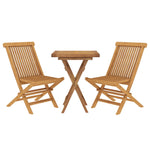 3 Piece Garden Dining Set Solid Wood Teak 3087188