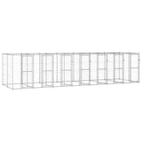 Outdoor Dog Kennel Galvanised Steel 16,94 m 3082287