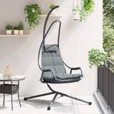 Hanging Egg Chair Folding Anthracite 94 x 107 x 196.5 cm Steel 42003852