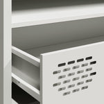 ZNTS TV Cabinet White 202x39x43.5 cm Cold-rolled Steel 851351