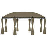 Gazebo with Curtains 520x349x255 cm Taupe 180 g/m 312231