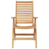 Chair Folding 4 pcs Brown 64.5 x 52 x 108 cm Solid Teak Wood 3376031