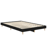 Bed Frame without Mattress Black 120x190 cm Small Double Engineered Wood 832086