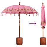 Balinese Parasol with Base 2 pcs Pink 3433029