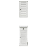 Bathroom Cabinet with Drawer VIGO 2 pcs White and Antique White 3328538