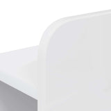 Headboard Cabinet with Storage High Gloss White Engineered Wood 8001295